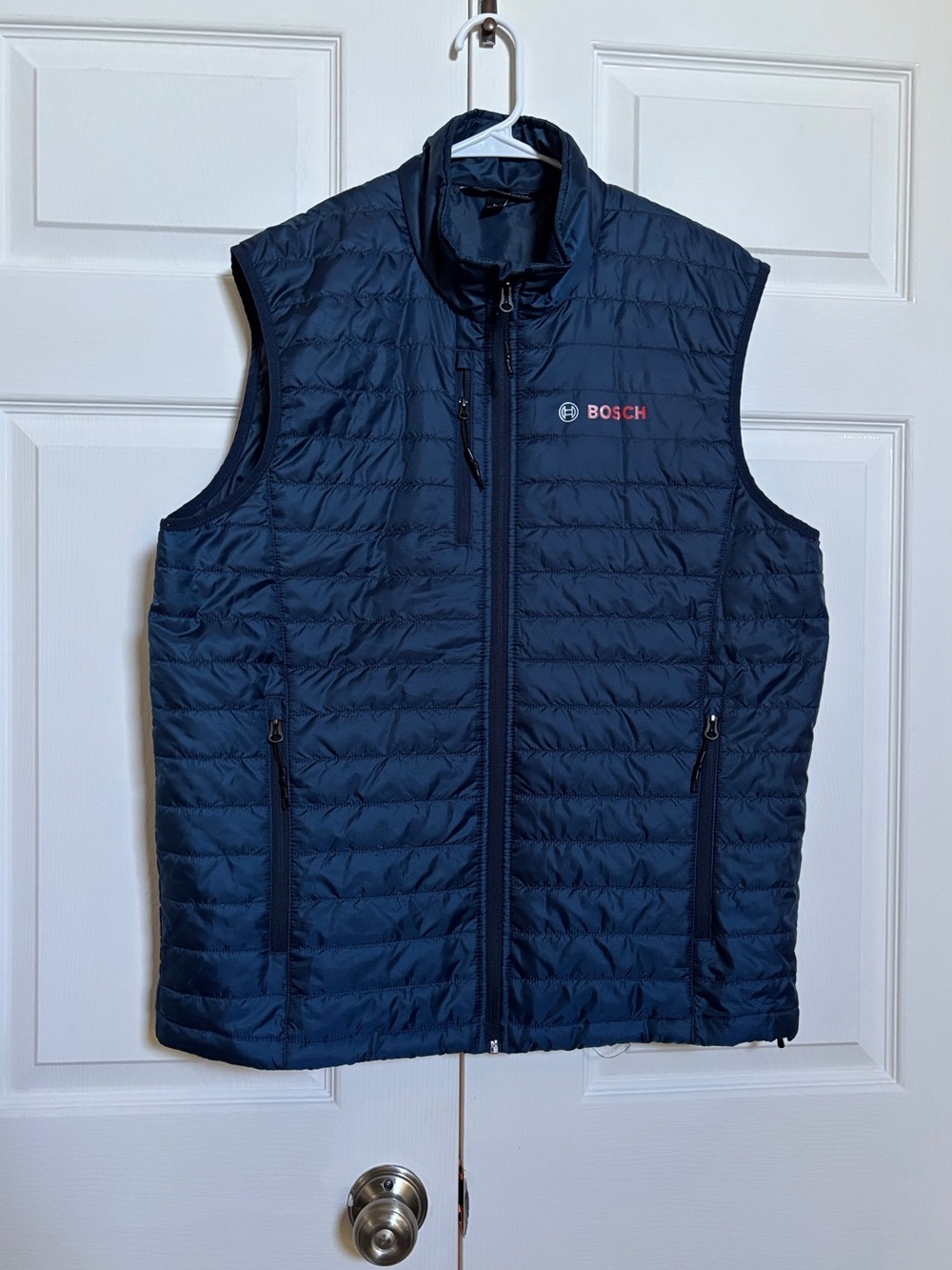 Port Authority Bosch Men’s L Navy Blue Quilted Puffer Vest Full Zip